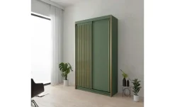 Schwebetürenschrank grün Tiara | 150 cm | Möbel Höffner