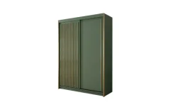 Schwebetürenschrank grün Tiara | 150 cm | Möbel Höffner