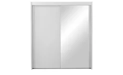 Schwebetürenschrank mit Spiegel Regent | 151 cm, Weiß