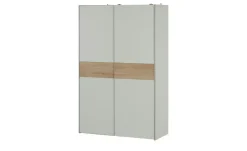 Schwebetürenschrank, 2-türig Luton | 125 cm, Bauchbinde
