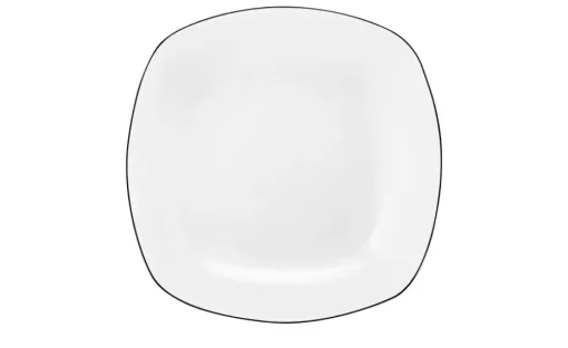 Seltmann Weiden Suppenteller Lido Black Line | Eckig