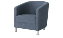 Sessel aus Flachgewebe Koblenz | Dunkelblau | Höffner