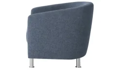 Sessel aus Flachgewebe Koblenz | Dunkelblau | Höffner