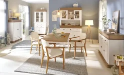Sideboard aus Massivholz Fehmarn | Eiche (Nachbildung), Weiß