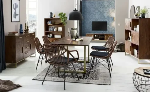 Sideboard aus Massivholz Calatria | Akazie, Braun