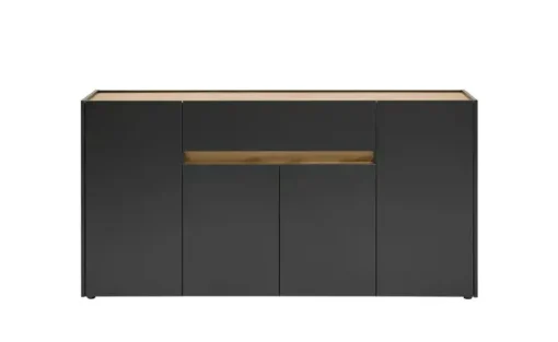 Sideboard  Cande | Anthrazit, Eiche (Nachbildung), 170 cm