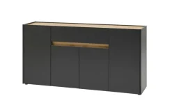 Sideboard  Cande | Anthrazit, Eiche (Nachbildung), 170 cm