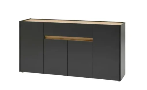Sideboard  Cande | Anthrazit, Eiche (Nachbildung), 170 cm