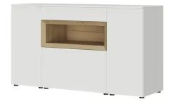 Sideboard Case | Weiß, matt, Eiche Sierra (Nachbildung)