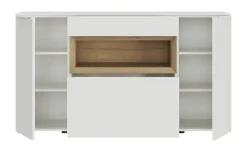 Sideboard Case | Weiß, matt, Eiche Sierra (Nachbildung)