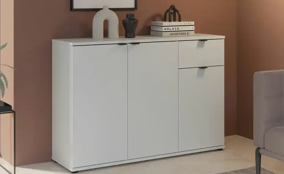 Sideboard Gannano | Hellgrau | Möbel Höffner