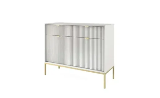 Sideboard Nova | 104 cm, Grau, Goldfarben | Höffner
