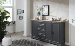Sideboard Varese | Graphit, matt, Asteiche (Nachbildung)