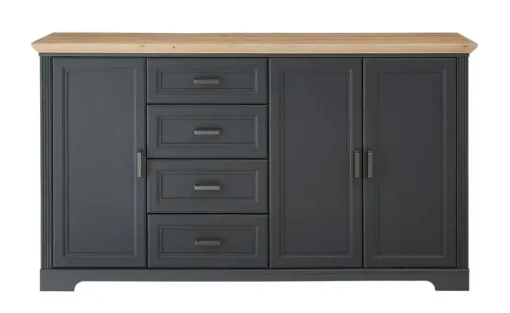 Sideboard Varese | Graphit, matt, Asteiche (Nachbildung)