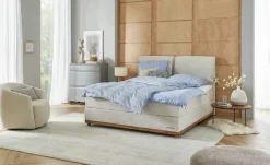 SKAGEN STUDIO Boxspringbett Sild | Natur, 180 cm