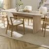 smart Armlehnstuhl aus Wildeiche massiv Stellan | Creme