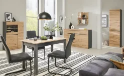 smart Ausziehbarer Esstisch in verschiedenen Größen Ben | 120x70 cm, Asteiche (Nachbildung)