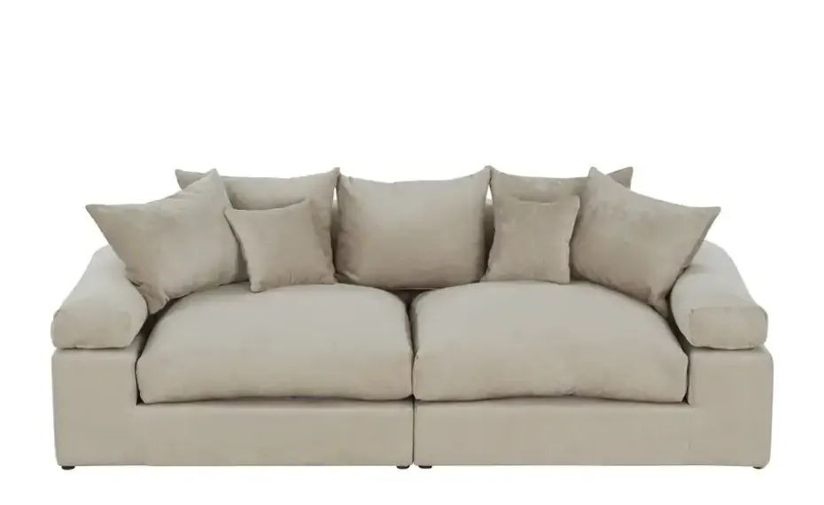 smart Big Sofa Lionore | Beige, Webstoff | Höffner