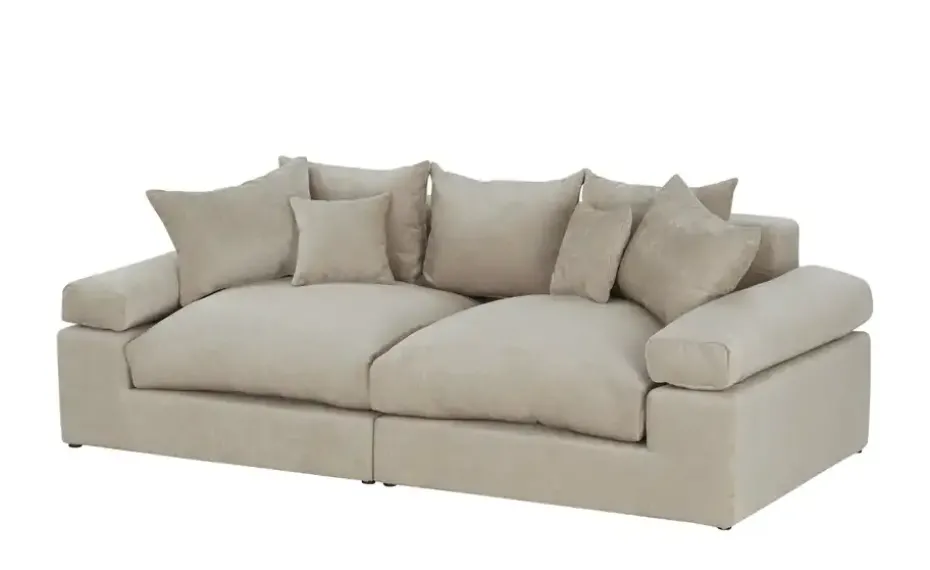 smart Big Sofa Lionore | Beige, Webstoff | Höffner