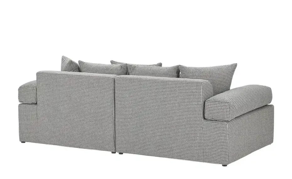 smart Big Sofa Lionore | Schwarz, Weiß, Flachgewebe