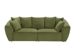 smart Big Sofa Savita | Flachgewebe, Grün | Höffner