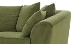 smart Big Sofa Savita | Flachgewebe, Grün | Höffner