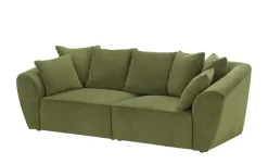 smart Big Sofa Savita | Flachgewebe, Grün | Höffner