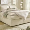 smart Boxspringbett mit Stauraum Premium | Weiß, Creme, 180 cm