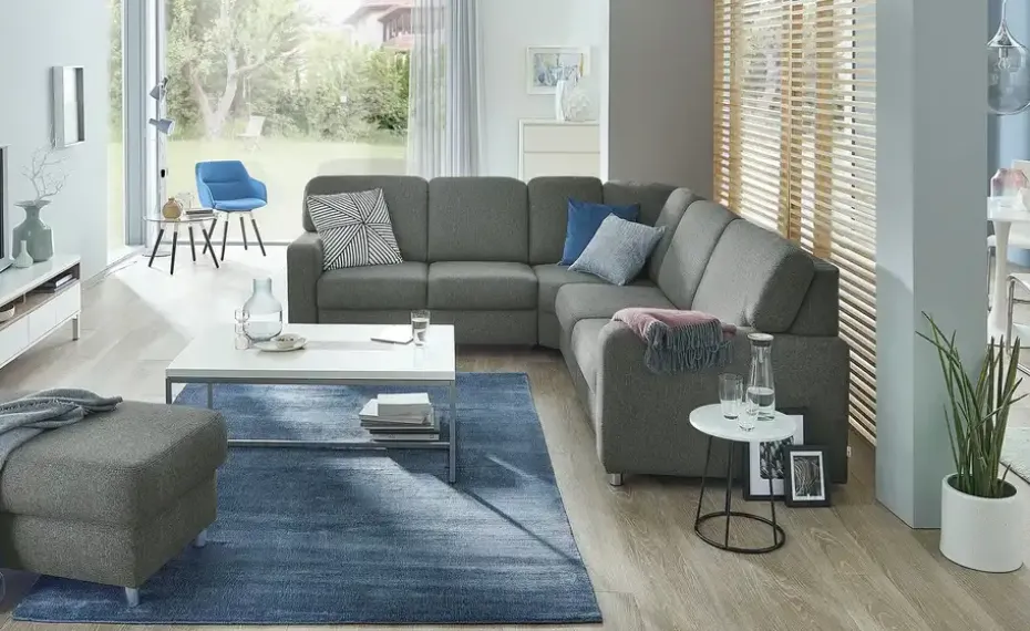 smart Ecksofa Valencia | Grau, Armlehne A1 | Höffner