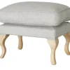 smart Hocker Charmaine | Hellgrau, Flachgewebe