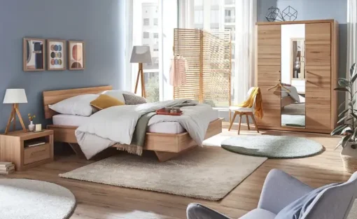 smart Kleiderschrank Oslo | Kernbuche (Nachbildung), Kernbuche