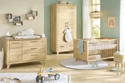 smart Kommode Oslo | Wildeiche, Wildeiche (Nachbildung), Schwarz