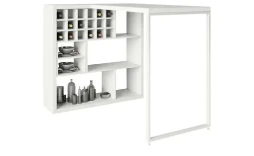 smart Raumteiler mit 6 Fächern Up2U | Weiß, matt