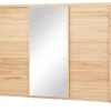 smart Schwebetürenschrank, 3-türig Oslo | Kernbuche, Kernbuche (Nachbildung)