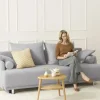 smart Sofa mit Schlaffunktion Zamira | Silbergrau