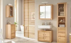 smart Spiegelschrank Oslo  | Kernbuche, Kernbuche (Nachbildung)