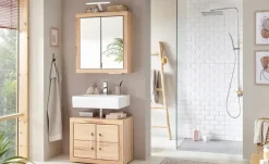 smart Spiegelschrank Oslo  | Kernbuche, Kernbuche (Nachbildung)
