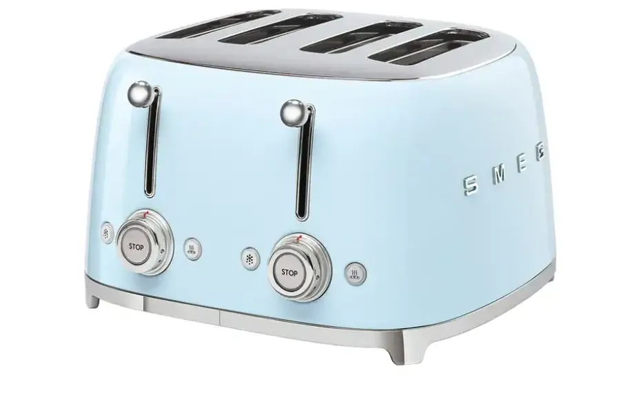 smeg 4-Slot-Toaster TSF03PBEU | Hellblau, Blau