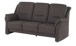 Sofa 3-sitzig aus Mikrofaser Wilma | Schokoladenbraun, ohne