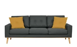 Sofa, 3-sitzig Cristy | Grau, Gelb | Möbel Höffner