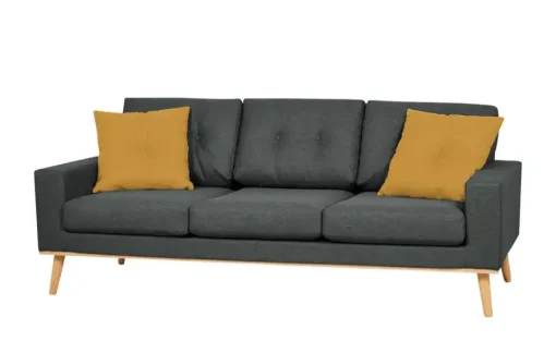 Sofa, 3-sitzig Cristy | Grau, Gelb | Möbel Höffner