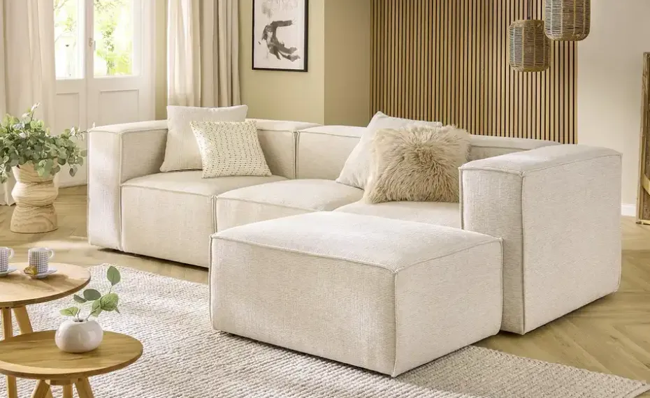 Sofamodul Element mit Armlehne rechts Trillo | Sand, mit Armlehne rechts