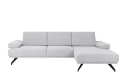 SOHO Ecksofa Gemma | Silbergrau, rechts | Möbel Höffner