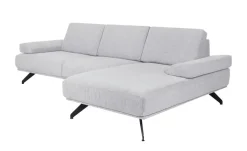 SOHO Ecksofa Gemma | Silbergrau, rechts | Möbel Höffner