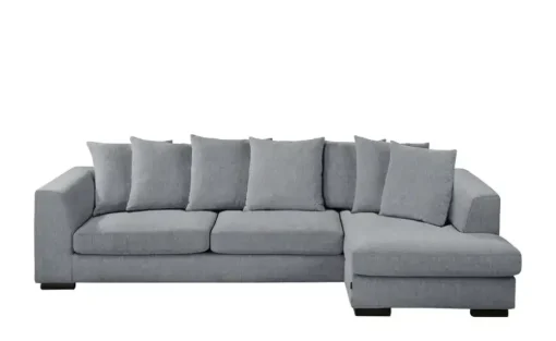SOHO Ecksofa Paulina | Hellgrau, rechts | Möbel Höffner