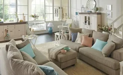 SOHO Großes Loungesofa  braun - Webstoff Franka | Sand, 3