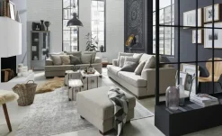 SOHO Großes Loungesofa  braun - Webstoff Franka | Sand, 3