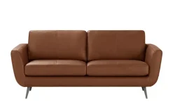 SOHO Ledersofa Smilla | 2,5, Cognacbraun | Höffner