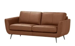 SOHO Ledersofa Smilla | 2,5, Cognacbraun | Höffner