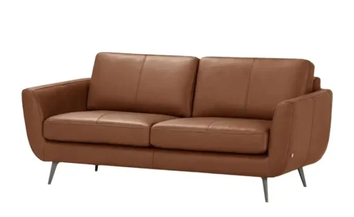 SOHO Ledersofa Smilla | 2,5, Cognacbraun | Höffner